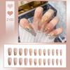 Press On Acrylic Fake Nails Set with Glue High Quality Handmade Nail Extension French Tips Woman False Short Nails Press Ons