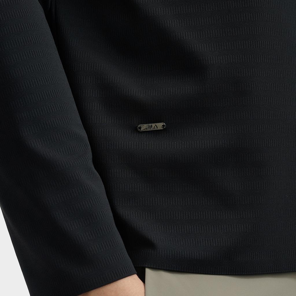 New FILA Polo Shirts Men's Jet Black F11M432205FBK