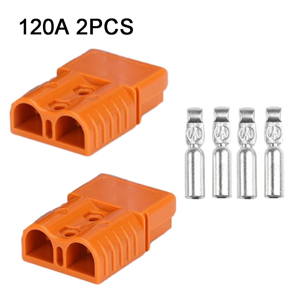 2PCS 120AMP For Anderson Plug Cable Terminal Forklift Battery Power Connector Cable Connectors Pins Lugs Electrical Supplies