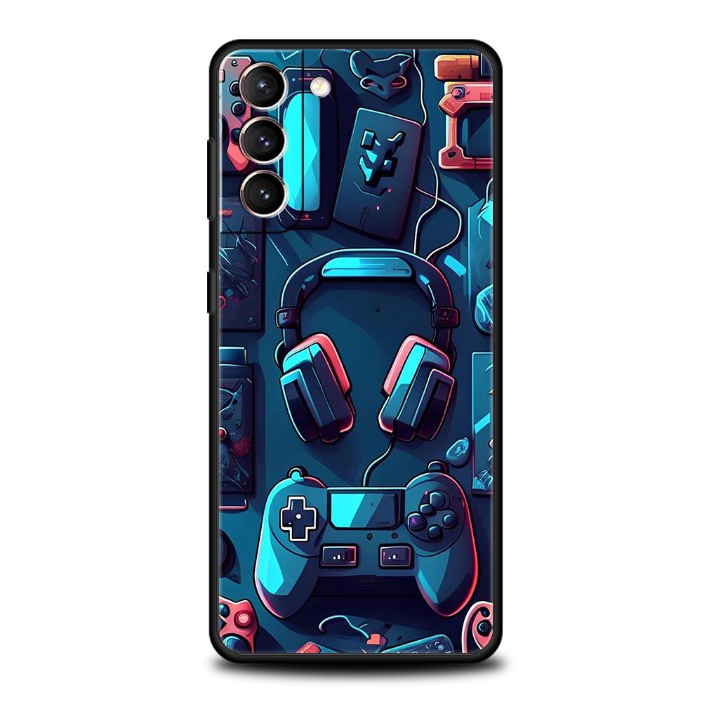 Game Controller Graphic Phone Case Cover for Samsung Galaxy S26 S25 S24 S23 S22 S20 S21 FE Ultra S25 Edge Plus 5G Soft TPU Shell