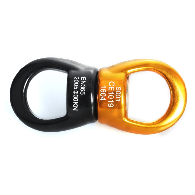 1PCS Swing Swivel 30kN Safety Rotational Device Swing Spinner Carabiner Swivel Climbing Rope Swivels for Swing Setting
