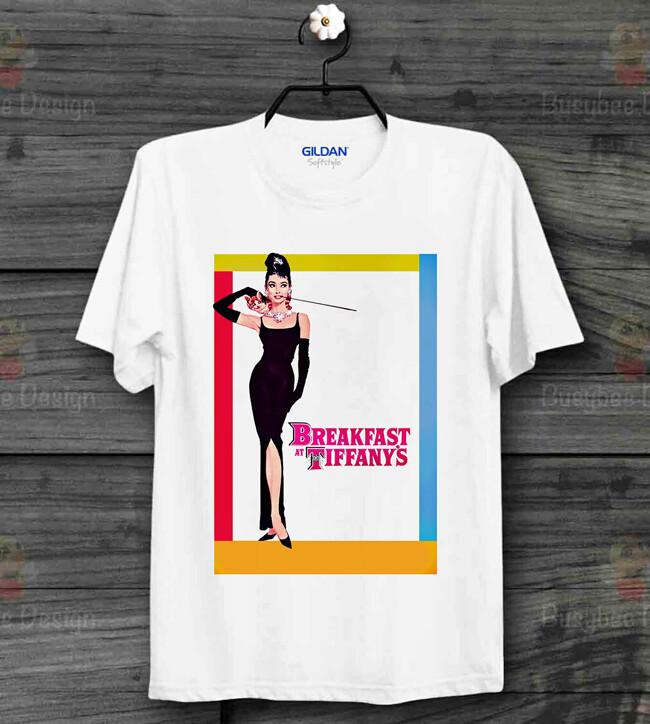 

Одри Хепберн Завтрак у Тиффани Фильм Винтажная Крутая Унисекс Футболка B532 M