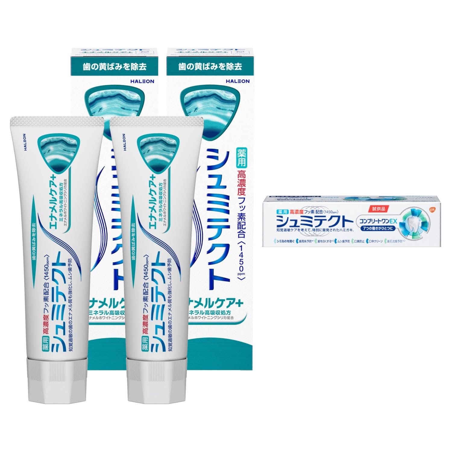 

Shumitect Enamel Care+ [Quasi-drug] Toothpaste for sensitive teeth, high concentration fluoride 1450ppm 2 bottles + free gift