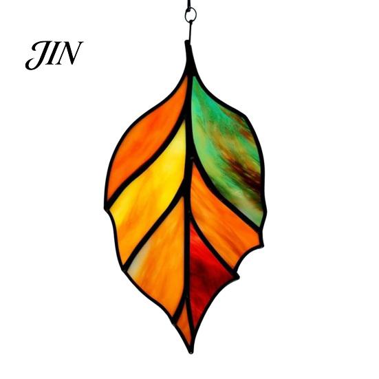 Lightweight Outdoor Decor Acrylic Leaf Hanging Pendant, Waterproof Sunproof Window Hanging, Decorative Four-leaf Clover Pendant Ornament with Colorful