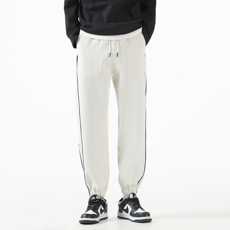 Men's Casual Pants Men's Spring and Autumn Trend Sweatpants Elastic Tights Men's Loose Sports Pants Student