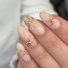 Le Fan Meijia 3D French Wearable Short Almond Flower False Nails