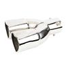 Universal Car Accessories Heart Shape Style Stainless Steel Exhaust Tips Muffler Tail Double-Pipe Tube Tips Car Accessories