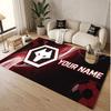 Personalized Crystal Velvet Carpet Wolverhampton Wanderers Football Pattern Non Slip Floor Rug