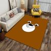 Cartoon Bear Face Brown Carpet suitable as a non-slip mat for the living room or bedroom sofa