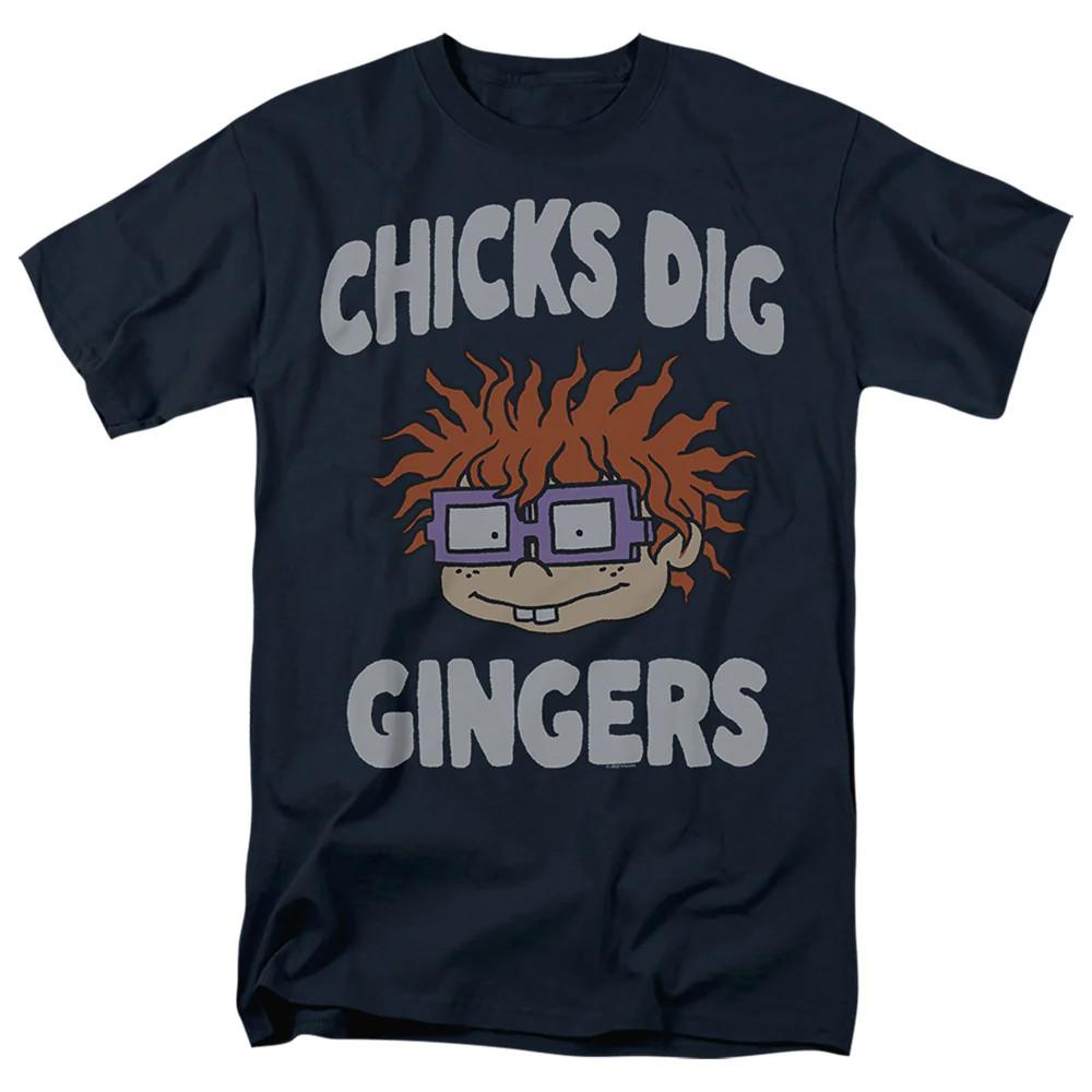 Rugrats Chicks Dig Gingers Mens T Shirt Navy