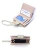 Korean Style Women's Bow Short Wallet Clutch with Zipper Wristlet