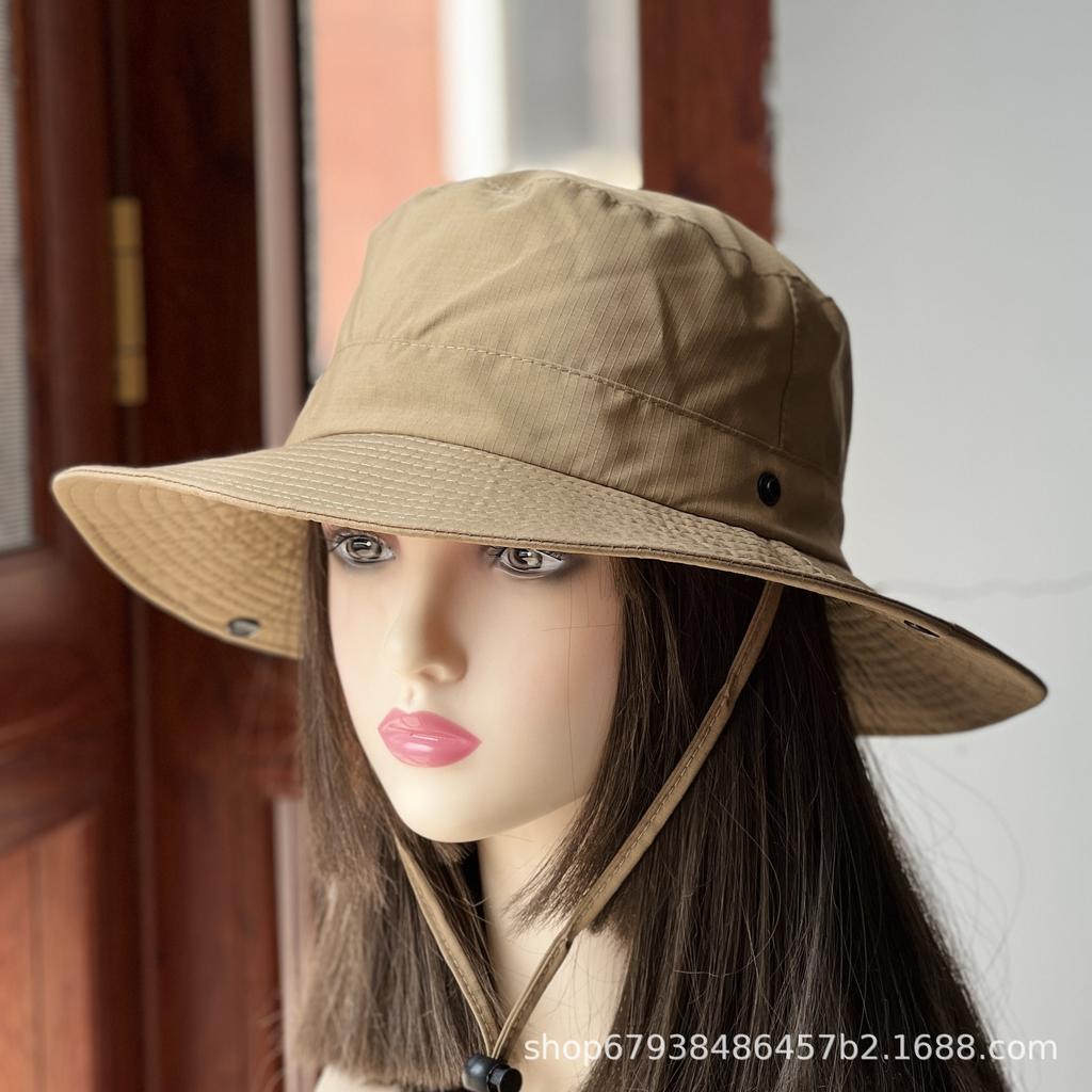 Cool Quick-drying Bucket Hat Women's Summer Light Sun Hat Outdoor Mountaineering Hat Travel Windproof Sun Hat