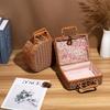 Retro Rattan Suitcase with Hand Gift Box Manual Woven Cosmetic Storage Box Wicker Rattan Picnic Laundry Baskets Home Storage