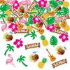 Pineapple Coconut Flamingo Guitar Pattern Confetti Birthday Decoration Party