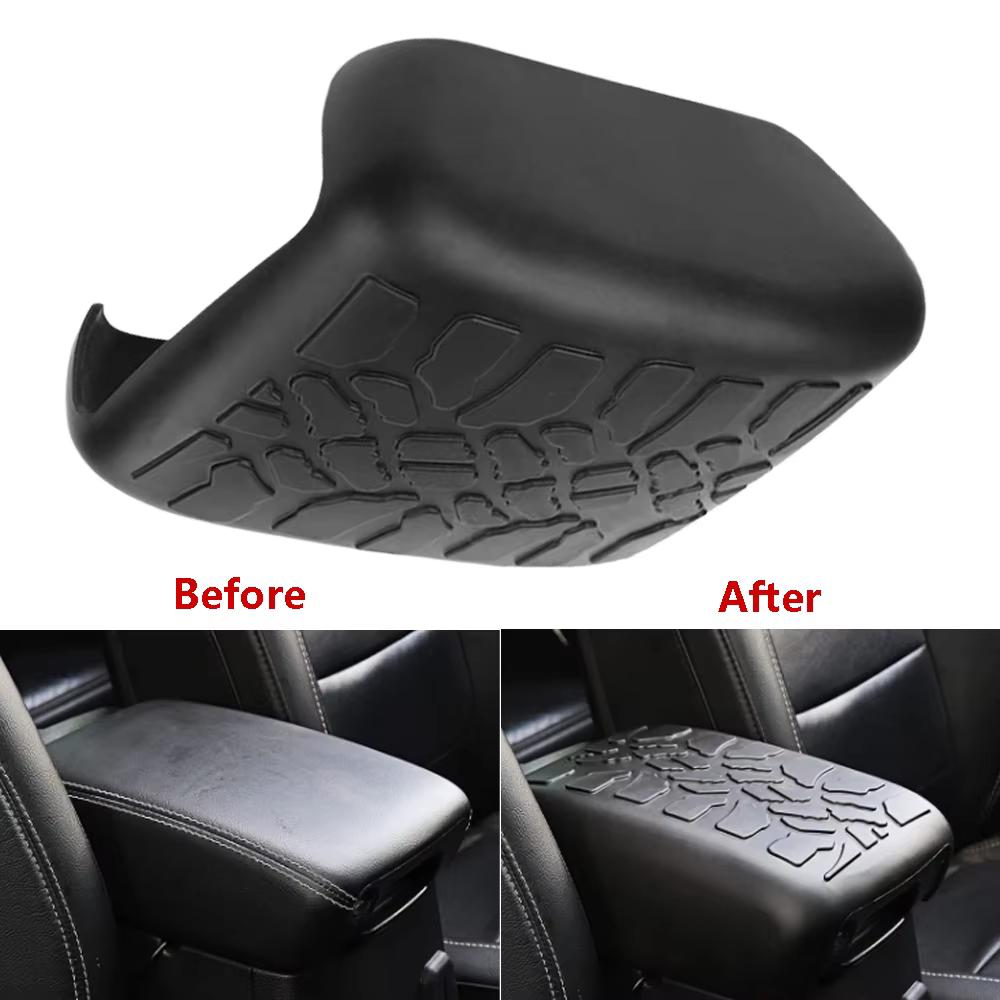 1pc Black Center Console Armrest Cover for Jeep Gladiator JT (2020+)