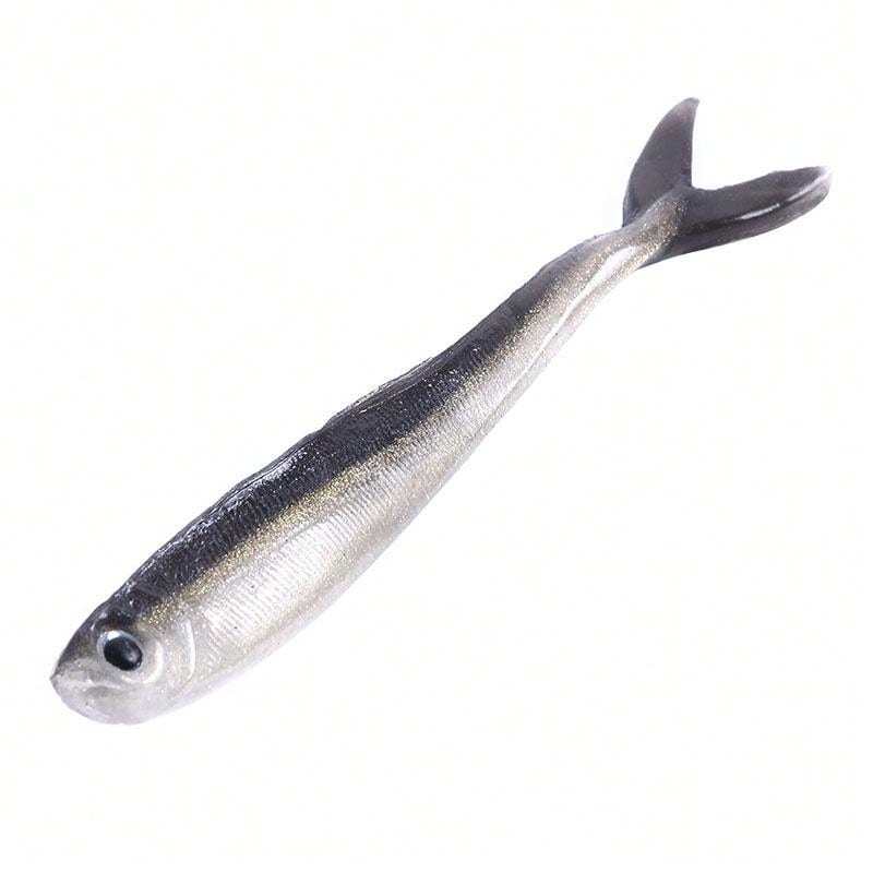 10pcs/bag Bionic Fish Tail Design Double Color Mini Fish Lure 8cm/2.2g For Sea Fishing Freshwater Angling Artificial Bait Fishing Tackle