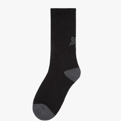 GOALSTUDIO FARBBLOCK-CREW-SOCKEN-SCHWARZ