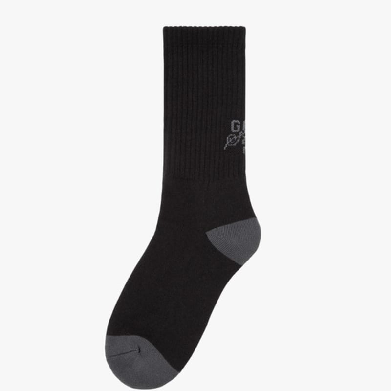 GOALSTUDIO COLOR BLOCK CREW SOCKS-BLACK