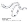 Women Men Snake Ring Adjustable Design Allergy Free Easy Fit Open Ring