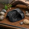 Cold-Blooded Pet Food and Water Hideout Multi-Function twoDoor Cold-Blooded Pet Shelter Terrarium Shelter Bowl Easy to Clean