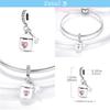 copper Plated Oiginal Design Color Music Guitar Microphone Dangle Charm Compatible With Bangle Bracelets Bead Women Do It Yourself Jewellery Making
