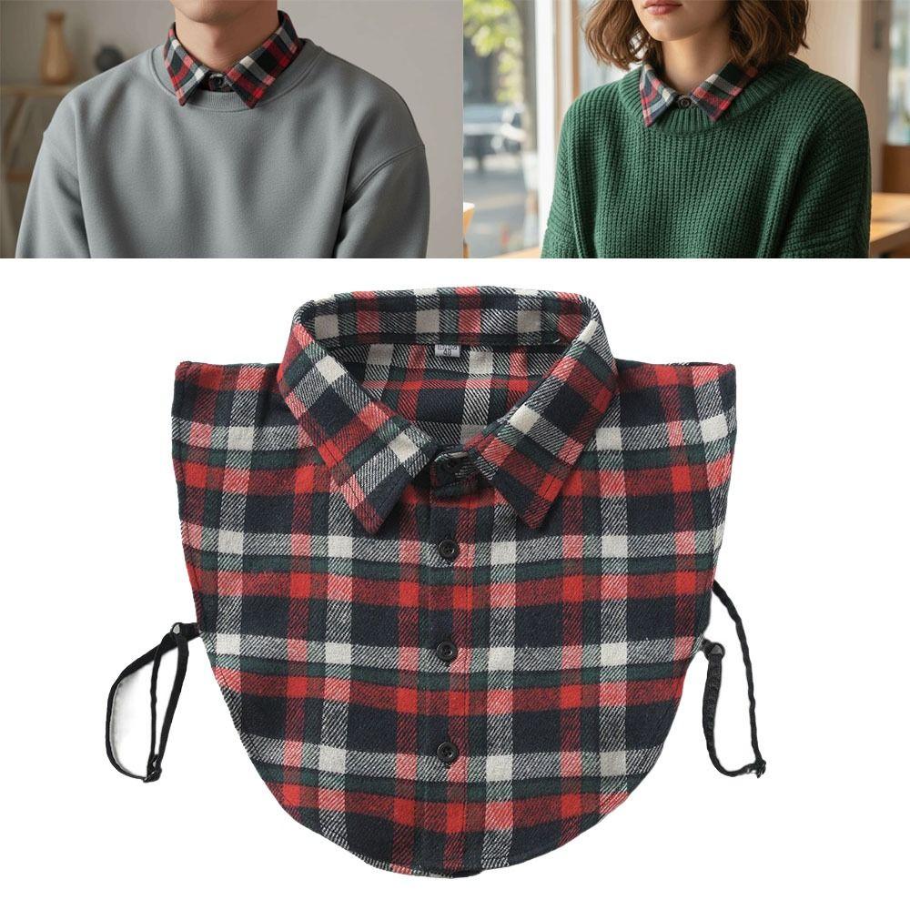 Top Neckwear Detachable Collar Cotton Lapel Fake Collar Vintage False Shirt Collar  Blouse Wear