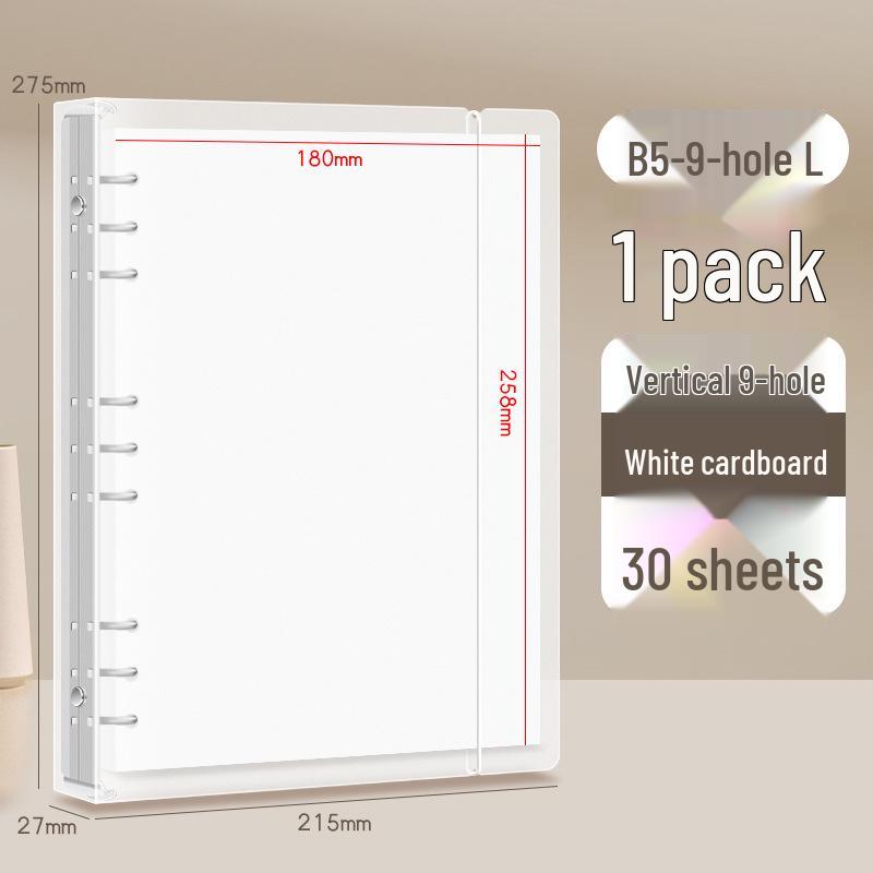 Multi-Size DIY Photo Album Binder with Black Card Pages