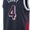 Nike Curry Olympia Trikot Auswärts Team USA Dream Team Ärmelloses Basketballshirt Unisex Tops Tiefblau 201930-858