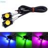 2Pcs Motorcycle LED License Plate Lights - Mini Bolt-On LED Lights for Bike, Scooter & Car License Plate Illumination