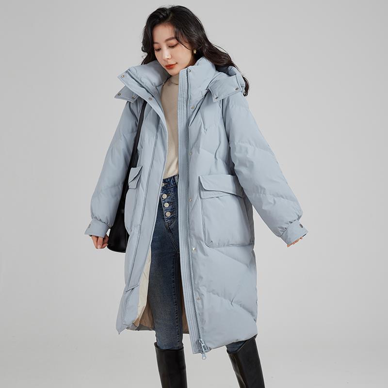 Down Jacket Women's Medium and Long Winter 2025 New Slim-fit Casual Fashion Warm Jacket