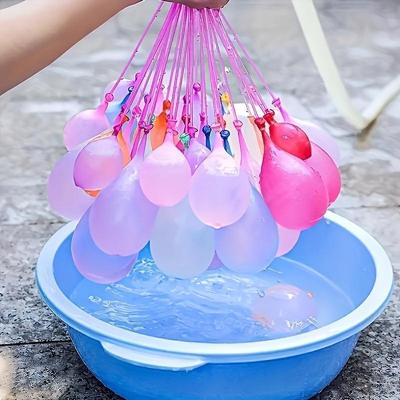 1 Bündel mit 37 Hip-Hop-Wasserballons für Sommerpartys, zum schnellen Befüllen und automatischen Verknoten von Wasserballons, für Partystimmung und Unterhaltung im Freien