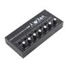6 Channel Audio Mixer Stereo Line Mixer Metal Shell USB Type C Power Supply for Guitar Bass Keyboard Stage 6.35mm Mono