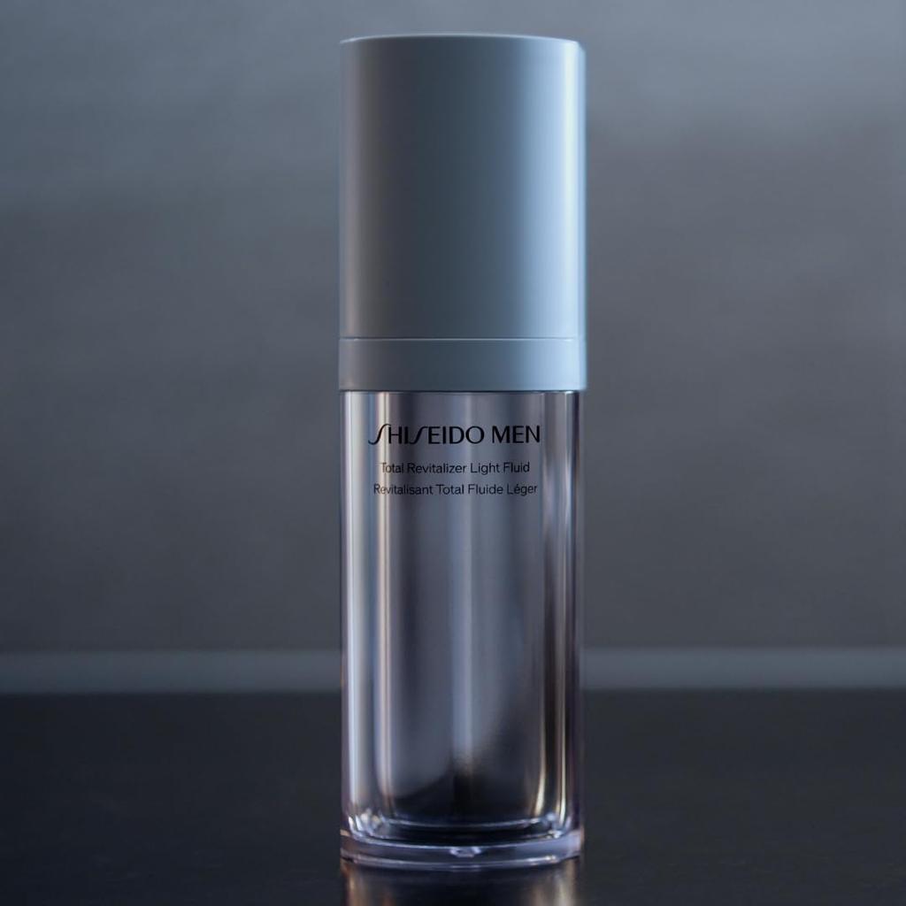 Shiseido Men Total R Light Fluid N Moisturizing Lotion for Citrus and Bamboo Green 70ml Men, Scent,
