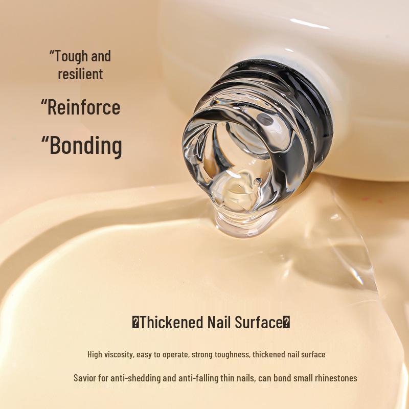 Kaxiewei Honey Nail Strengthening Rhinestone Adhesive Gel - Anti-Curling, Thickening UV Gel