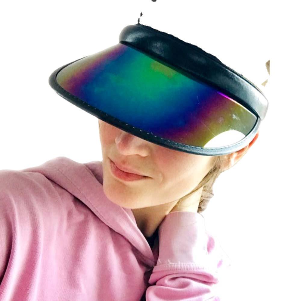 2023 Unisex Candy Color PVC Sun Visor Hat - Spring/Summer UV Protection