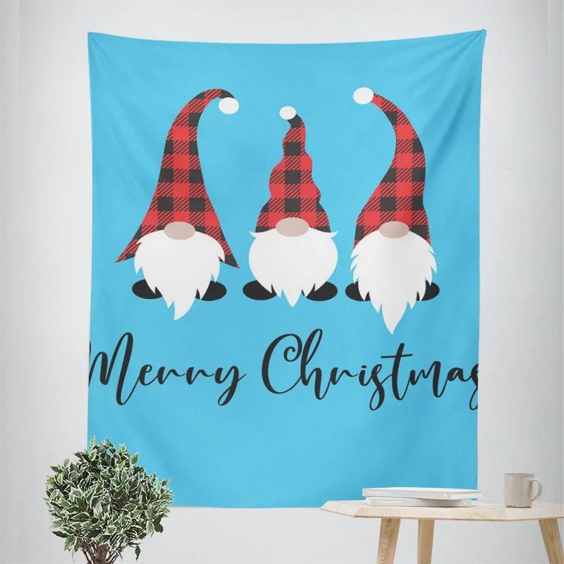 Tapeçaria Temática de Natal e Ano Novo para Decoração de Sala de Estar e Quarto