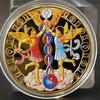 Gold-Plated Scorpio, Gemini, and Libra Zodiac Medallion Set