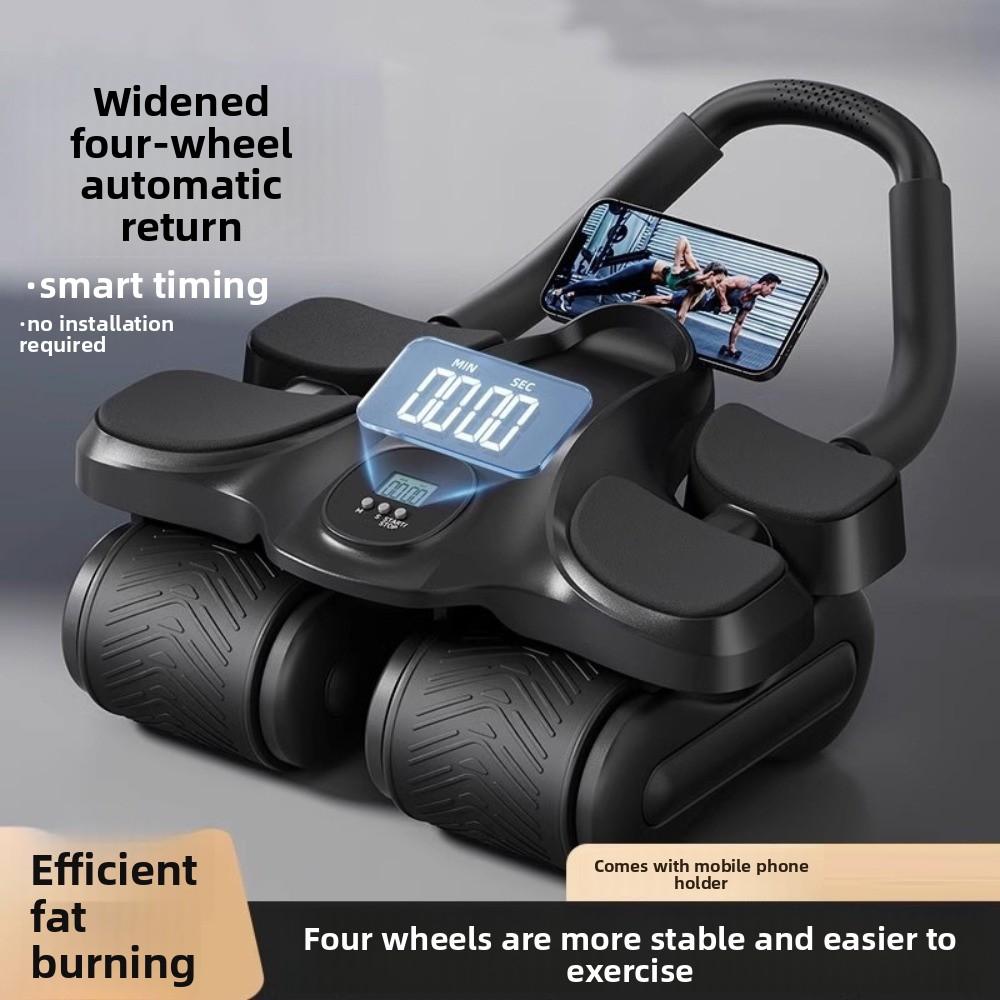 Automatic Rebound Abdominal Exercise Machine Four-Wheel Arm Abdominal Device  Home Workouts
