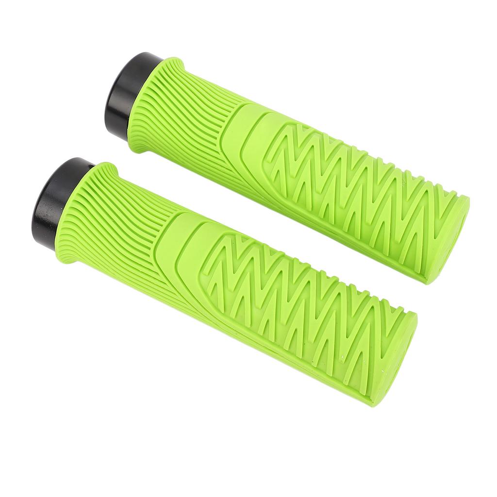 Bike Handlebar Grips Hard Wearing Single Lock On Antislip Increase Riding Safety Soft Resin for Vari