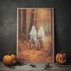 Vintage Wall Art Music Sports Spooky Aesthetics Bicycle Halloween HD Canvas Print Poster Home Living Room Bedroom Decoration