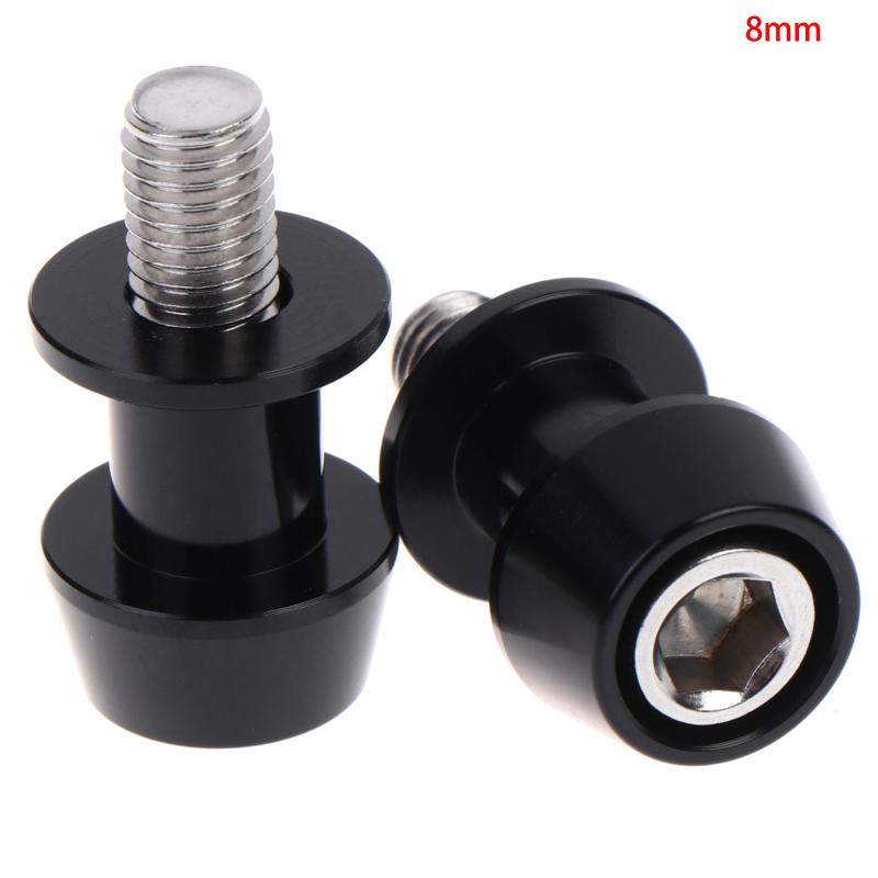 2 PCS 8/10mm Aluminum Motorcycle Stand Swingarm Spools Slider Stand Screw Swingarm Motorcycle Accessory