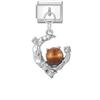 New Glitter Bow Shell Moon Butterfly Heart Cherry Dreamy Pendant Italian Charm Links Fit 9MM Stainless Steel Bracelet DIY Making