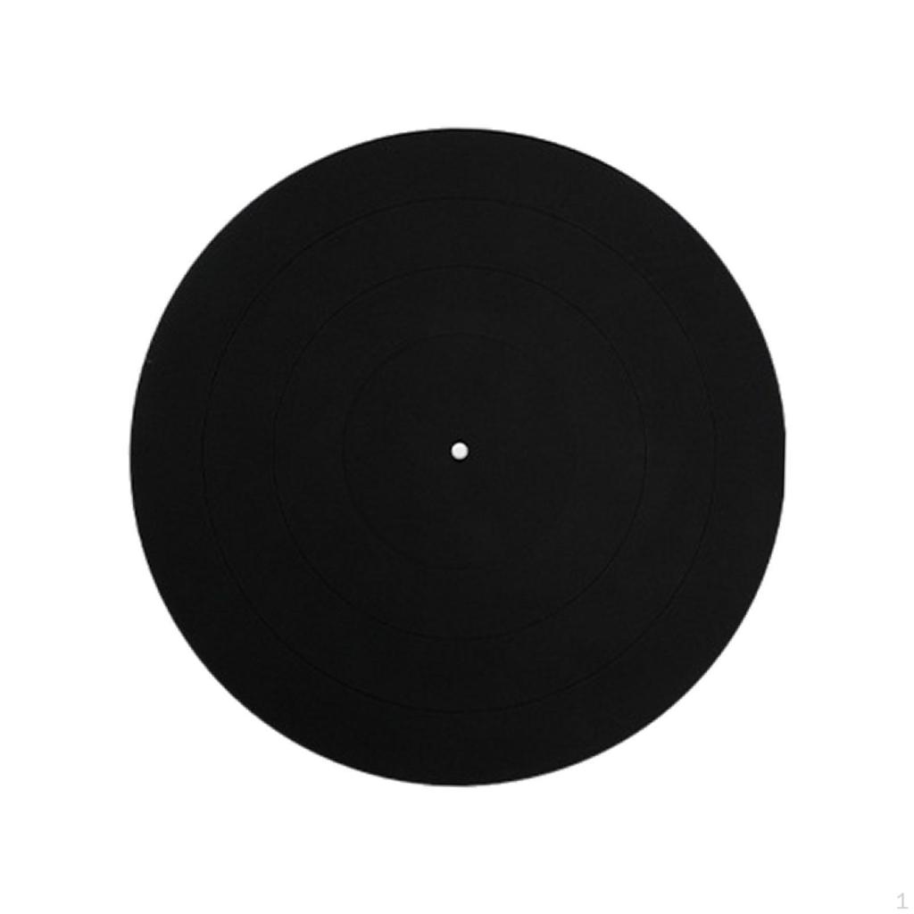 Plattenspieler-Plattenmatte, Schallplatten-Pad, antistatisch, hilft, Lärm zu reduzieren, 12 Zoll, Silikon für