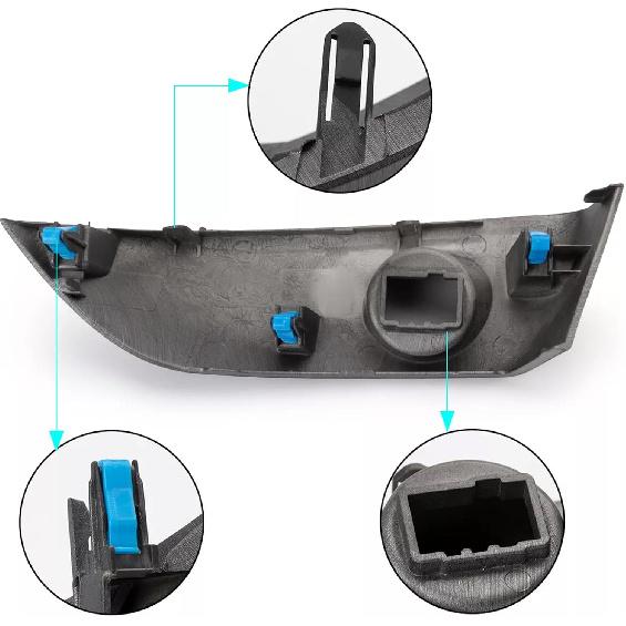 Bande de Garniture de Couvercle de Tableau de Bord Central pour Toyota RAV4 Base Limited EV Sport 2006 2007 2008 2009 2010 2011 2012 Finition du Bloc d'Instruments Central