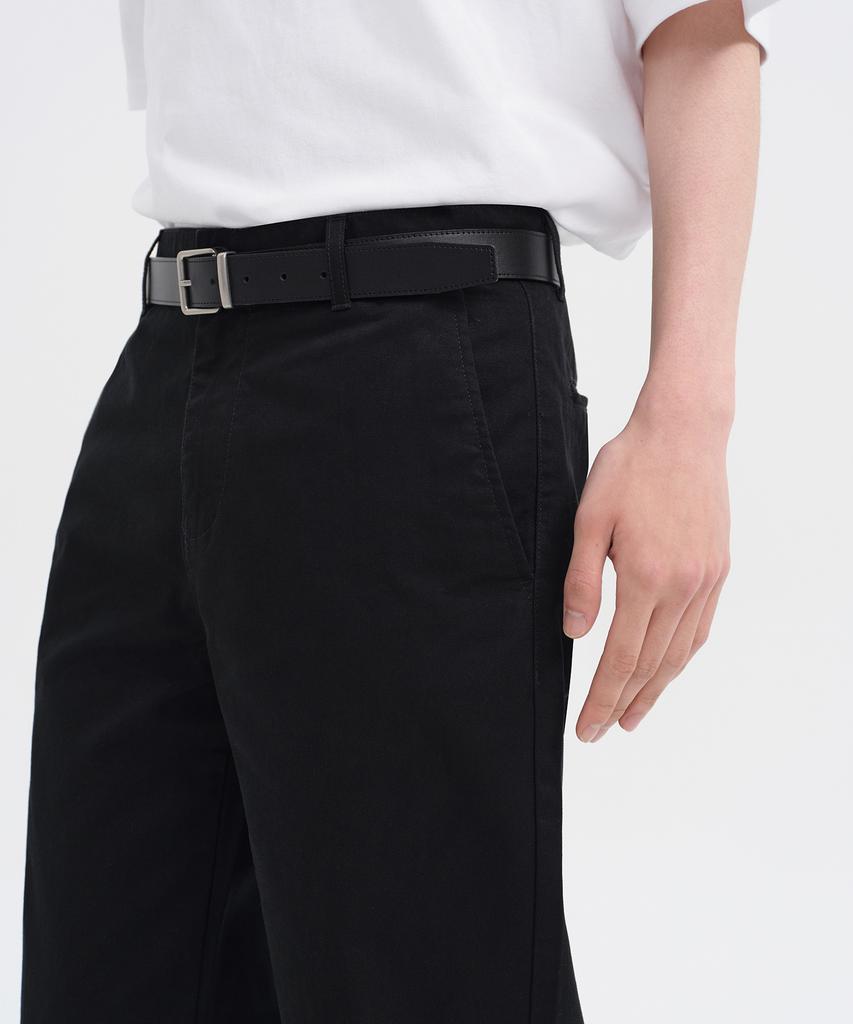 MUSINSA STANDARD Straight Chino Pants [Black]