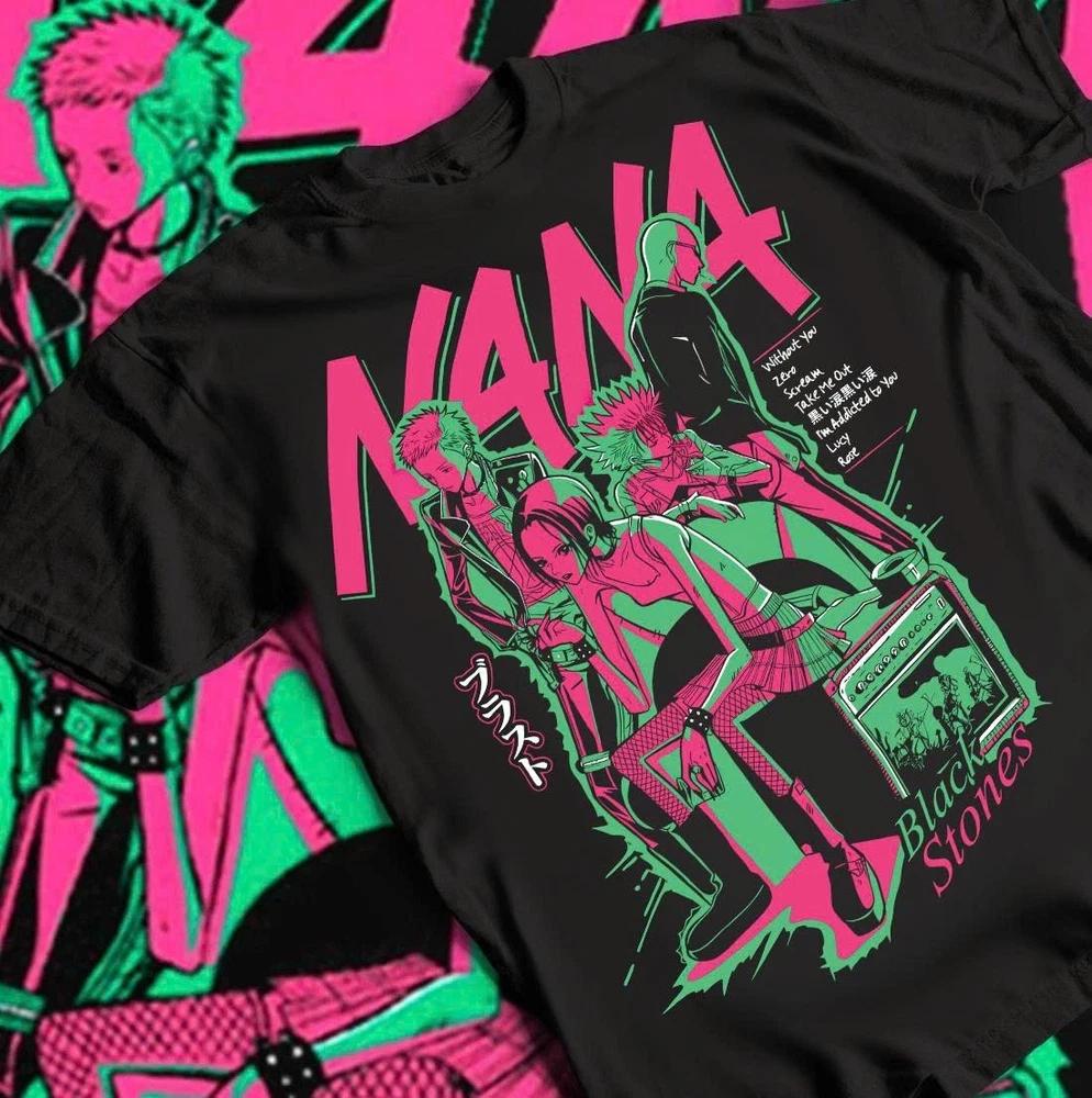 Nana Anime Tee Nana Osaki Shirt Unisexga Tshirt Anime TShirt Black S