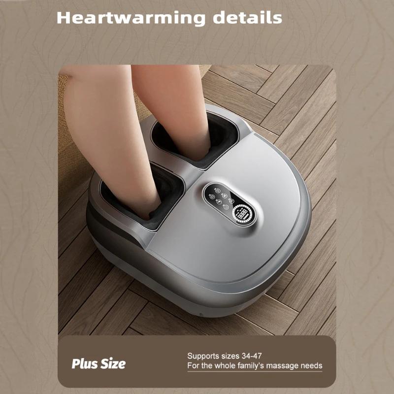 Jinkairui Electric Foot Massager Soothing Shiatsu Foot Massage with Adjustable Air Pressure Heat, Relieves Relexation