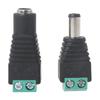 DC Power Jack Plug Adapter Connector 12V Male+Female 2.1x5.5mm DC Power Connector for CCTV Camera LED Strip Ligh