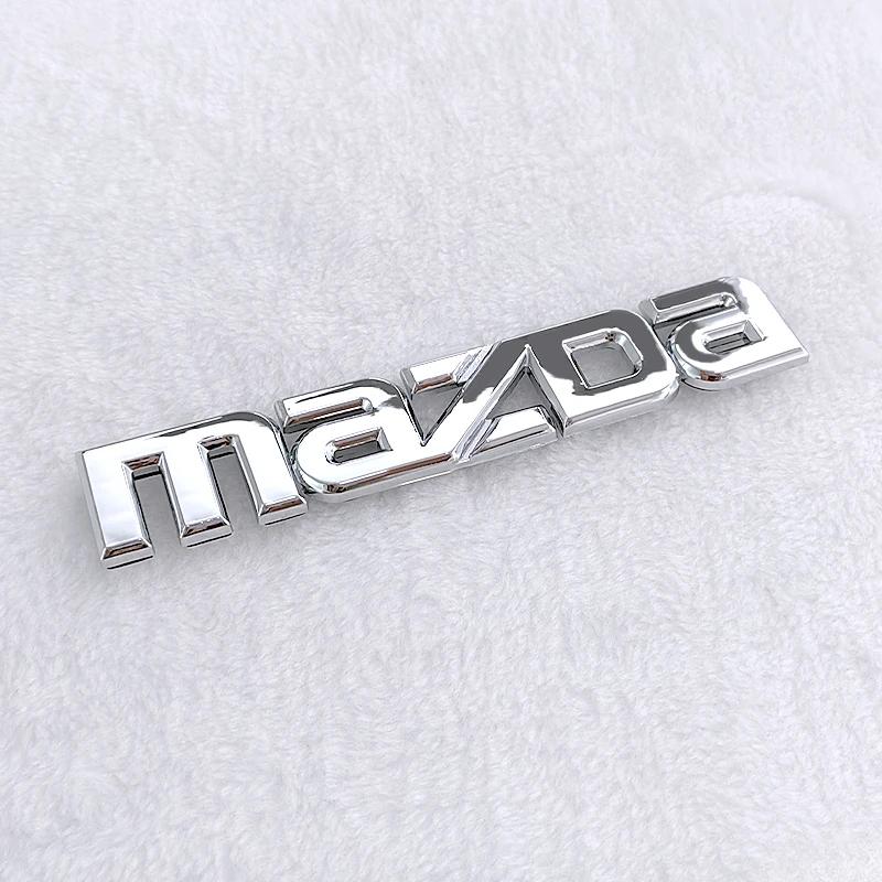 For Mazda CX3 CX5 MX3 CX4 CX9 CX7 RX8 Atenza Axela Protege Car Front Rear Emblem 3D Stickers Decals Trunk Badge Decoration