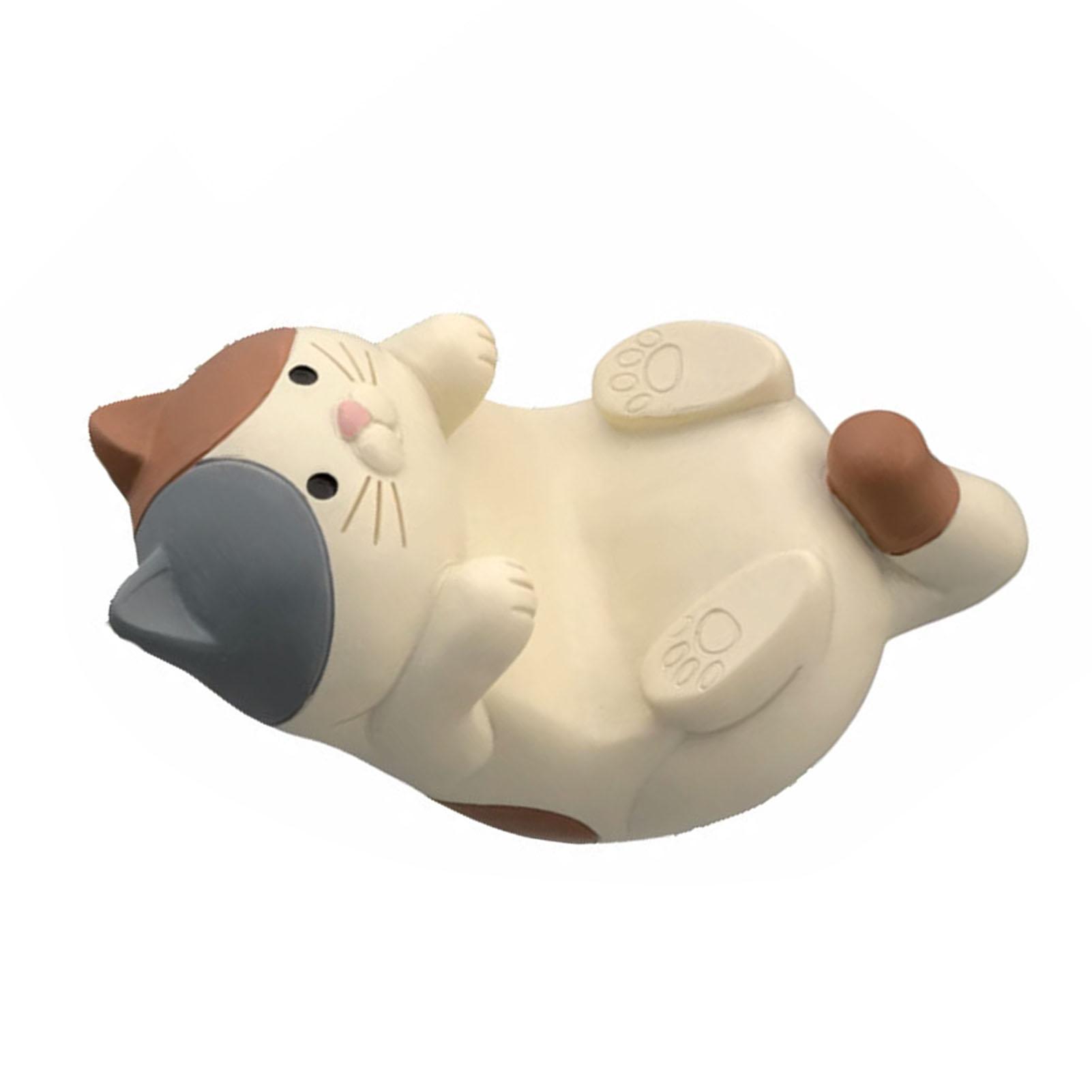 

Кошачья фигурка Многофункциональный держатель для телефона, планшета, очков, ручек, украшение для стола для дома, трехцветная кошка